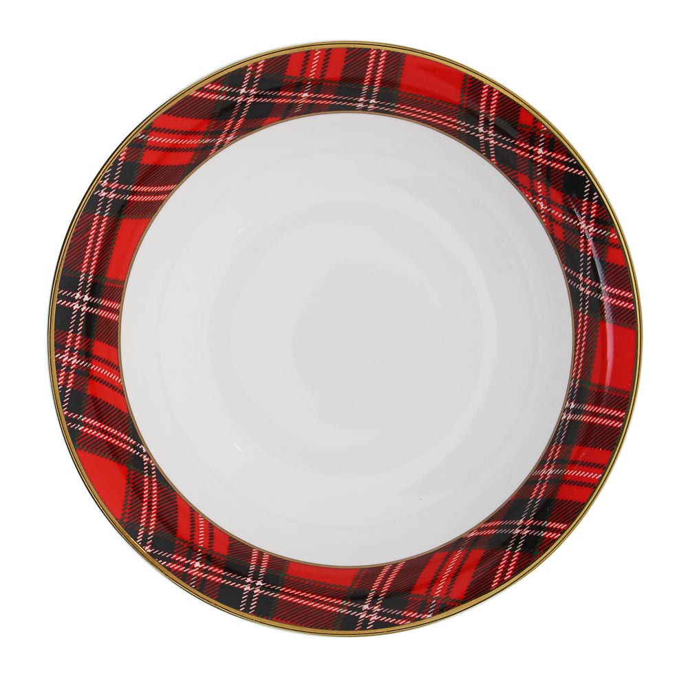 MILLIMI Шотландка Набор салатников 17,5см, 2шт, костяной фарфор, арт.№ 820-163