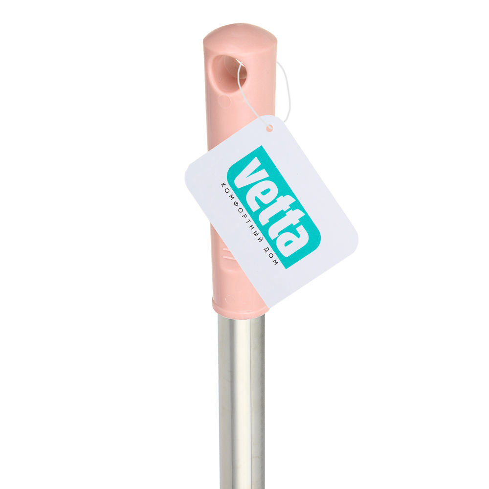 VETTA Щетка для уборки, ручка 50 см, пластик, нерж.сталь, 3 цвета, арт.№ 445-140