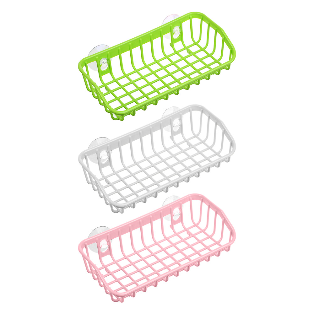 VETTA Держатель для губок, на присосках, пластик, 5x11x21см, 3 цвета, арт.№ 441-218