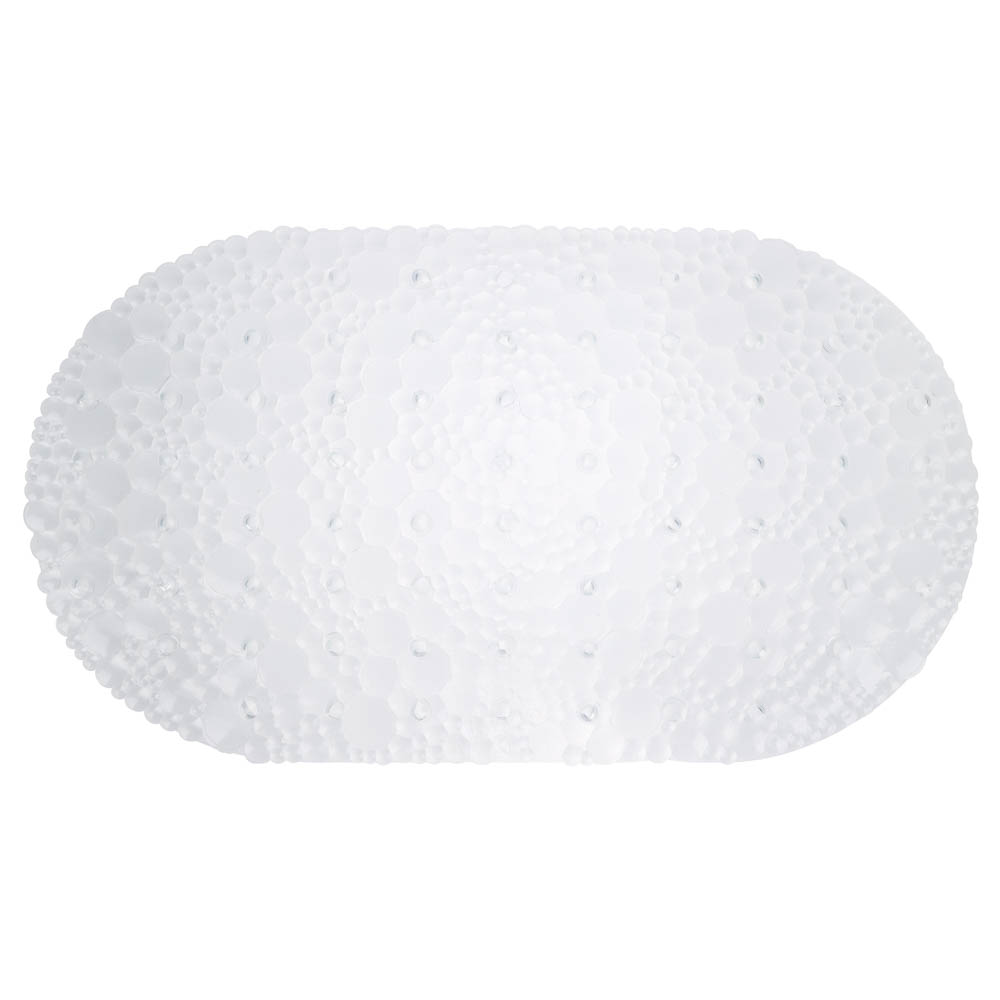 Коврик противоскользящий в ванную "Линза" 67см*38см, прозрачный, арт.№ 403-111