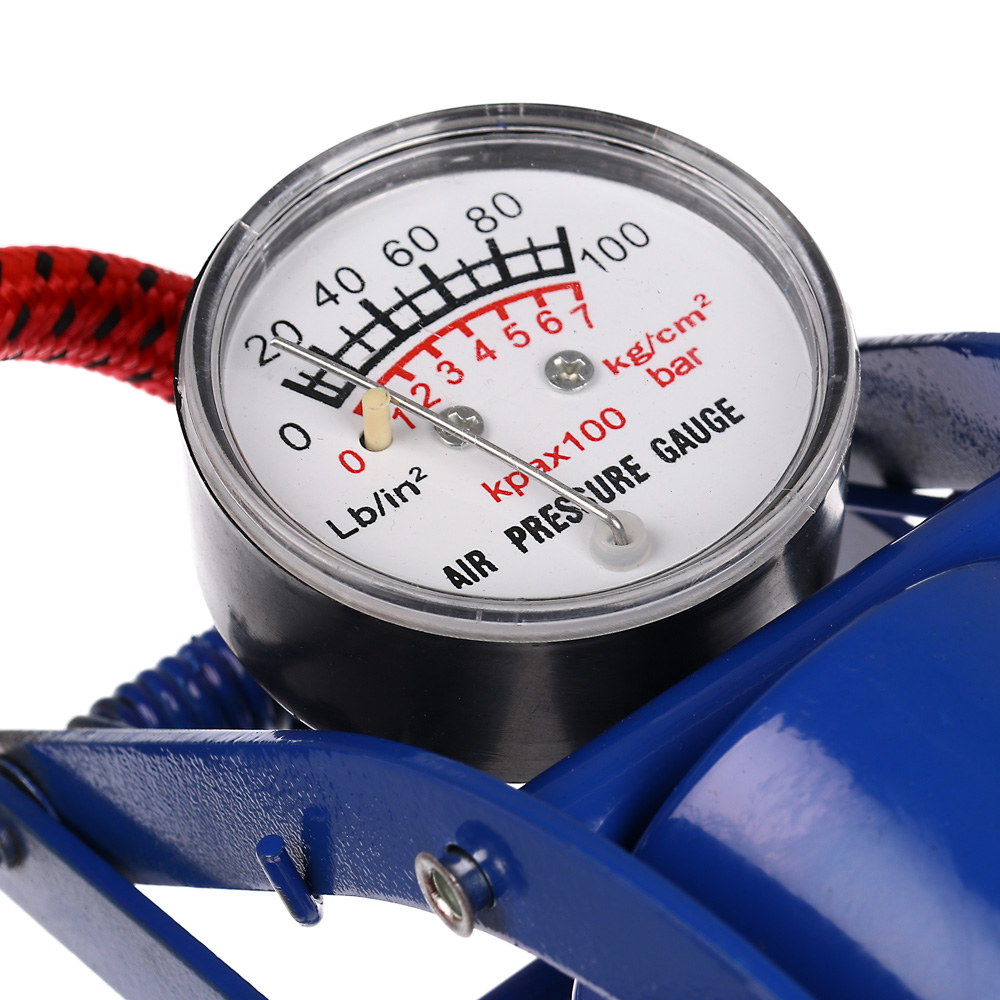 SILAPRO Насос ножной с манометром, металл, 23x7см, арт.№ 108-006