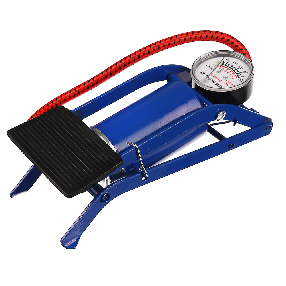 SILAPRO Насос ножной с манометром, металл, 23x7см, арт.№ 108-006