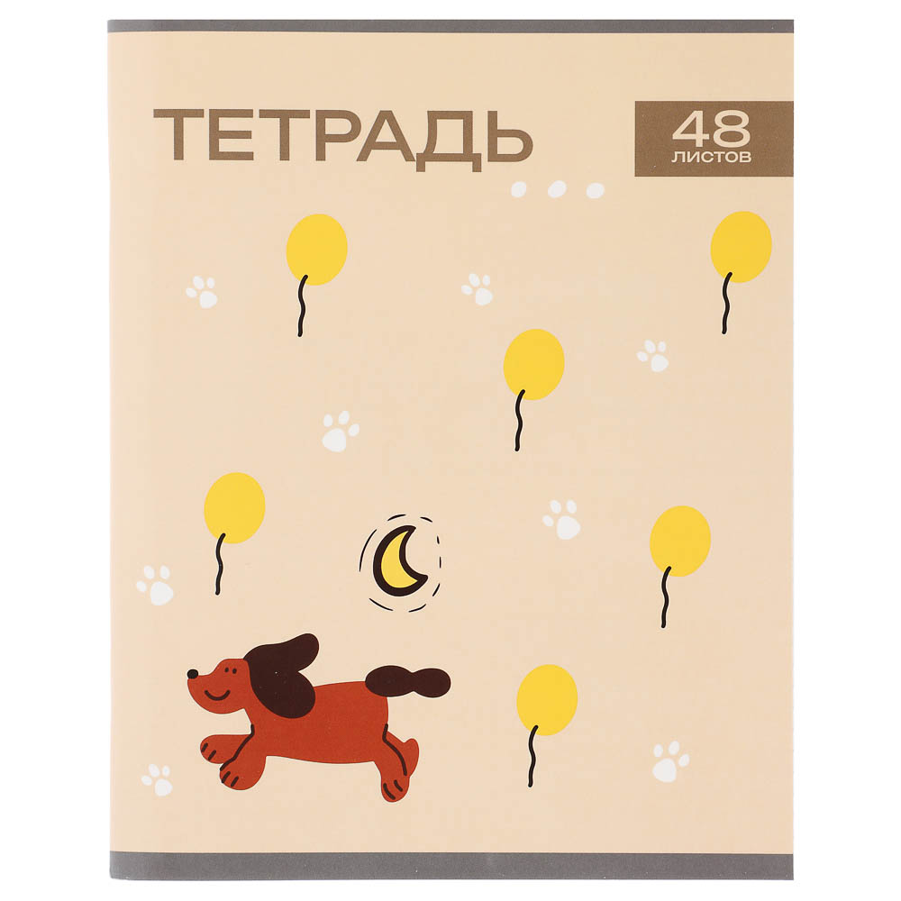 Тетрадь общая 48л. в клетку, БЕЛЫЕ ЛИСТЫ, обложка картон, скрепка, УФ лак, "Минисо Стайл", 4 диз, арт.№ 524-331