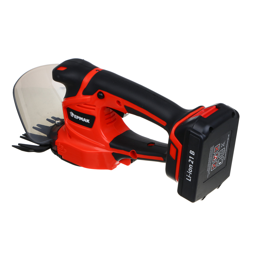 ЕРМАК Ножницы-кусторез садовые на АКБ, 21В, 1,5А Li-ion (1шт), з/у, 2500 резов в мин,(ONE), арт.№ 691-080