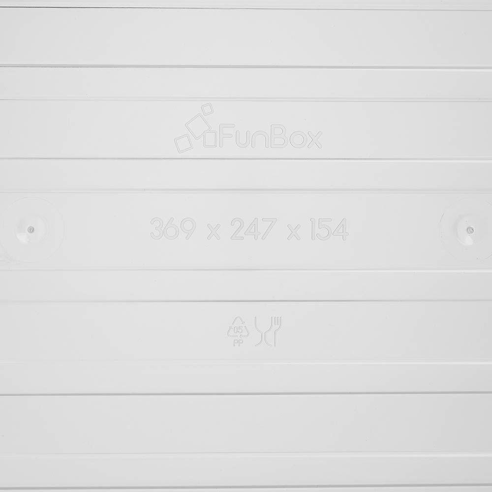 Ящик для хранения, на защелках, 36,9х24,7х15,4см, 10л, полипропилен, арт.№ 406-138