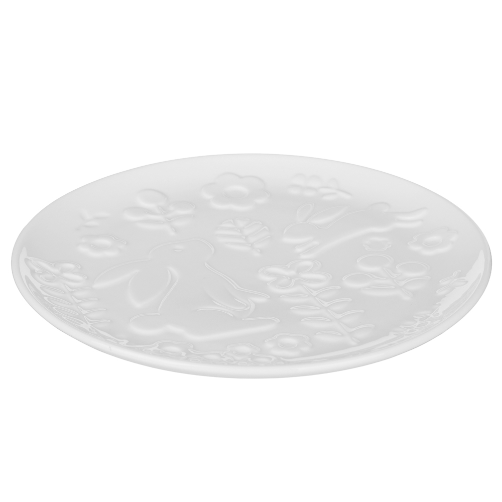 Блюдо круглое тм MILLIMI Зайчик 20х20х2см, фарфор, арт.№ 842-145