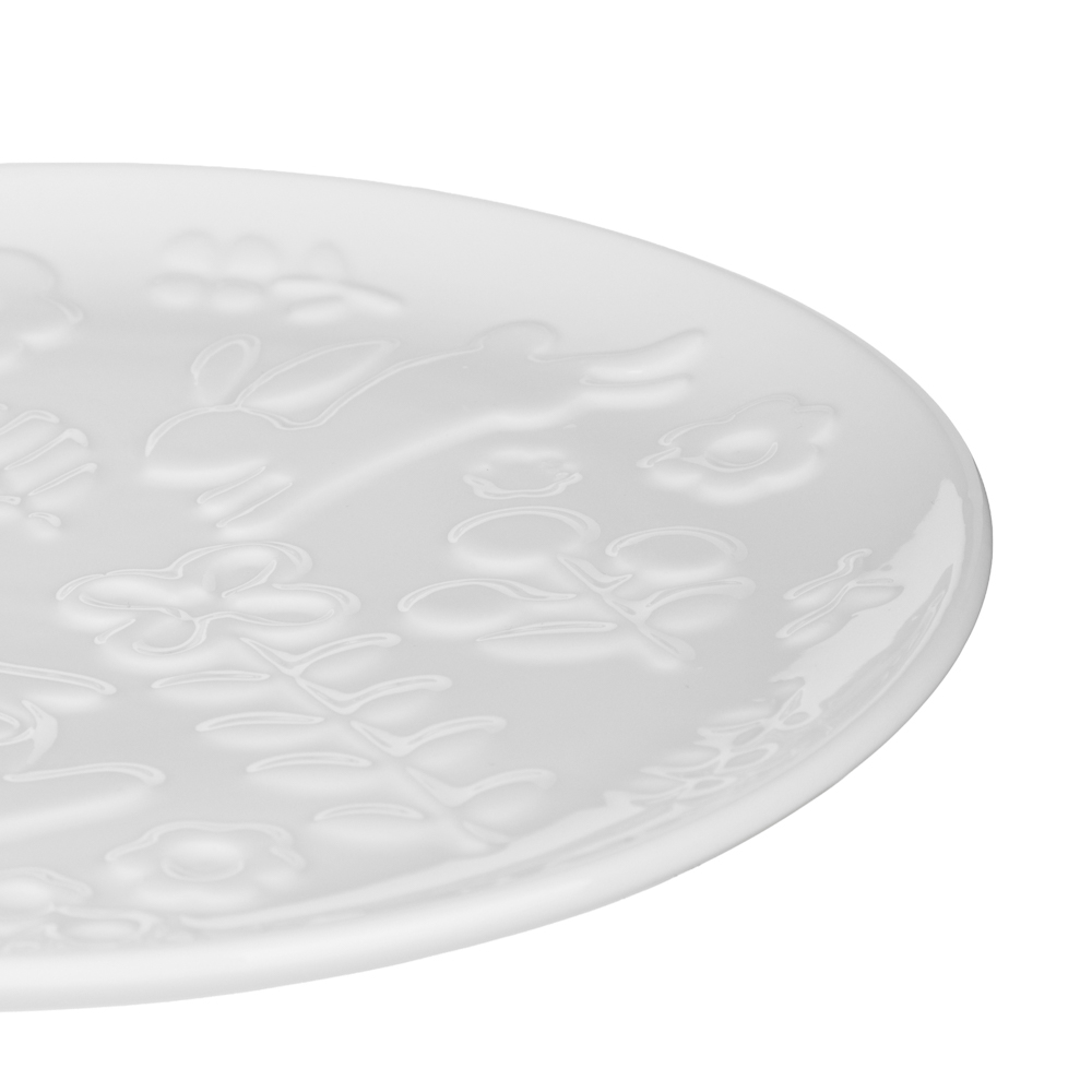 Блюдо круглое тм MILLIMI Зайчик 20х20х2см, фарфор, арт.№ 842-145