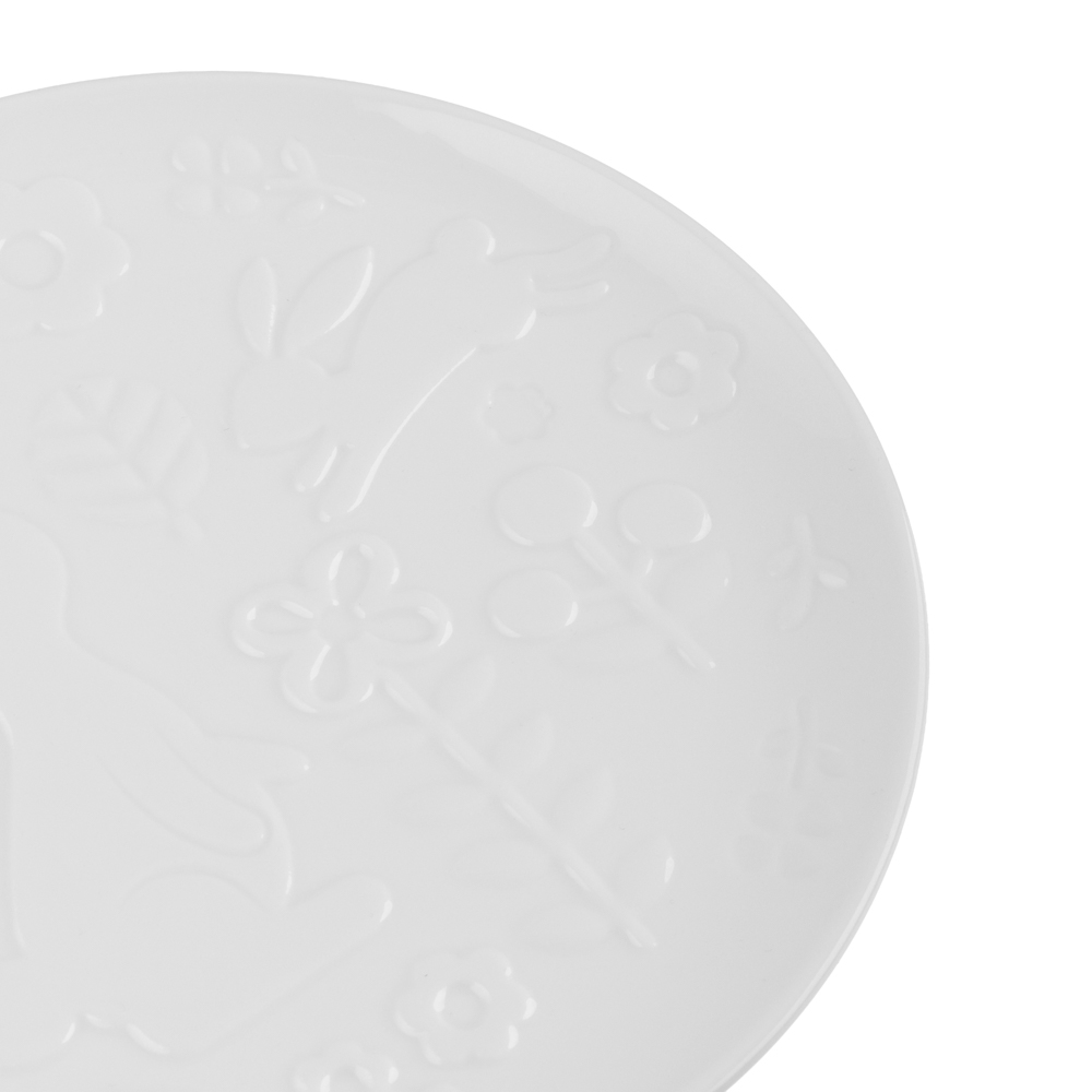 Блюдо круглое тм MILLIMI Зайчик 20х20х2см, фарфор, арт.№ 842-145