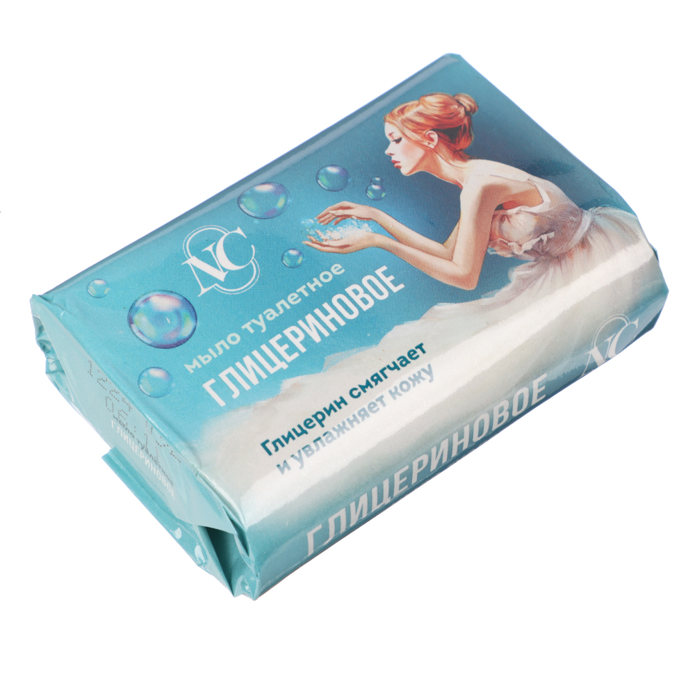Мыло твердое туалетное Невская косметика Глицериновое, б/у, 90г, арт.№ 952-143