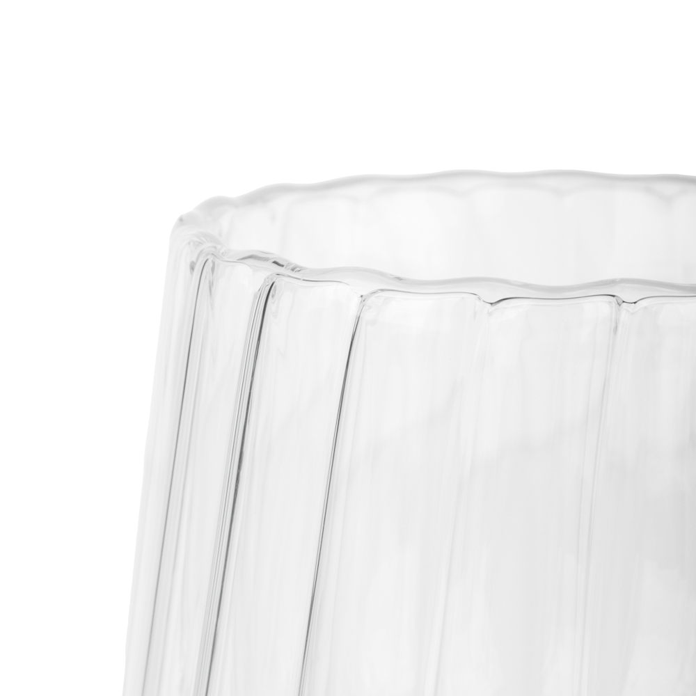 Кружка с неровным краем, двойными стенками тм MILLIMI Лава, 200мл, стекло, арт.№ 878-694