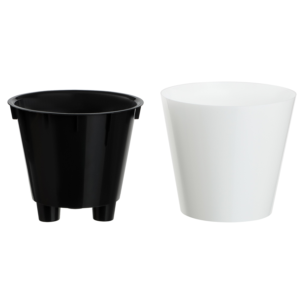 Горшок для цветов "Rosemary" D160мм, 1,6л с дренажной вставкой, микс цветов, арт.№ 164-426