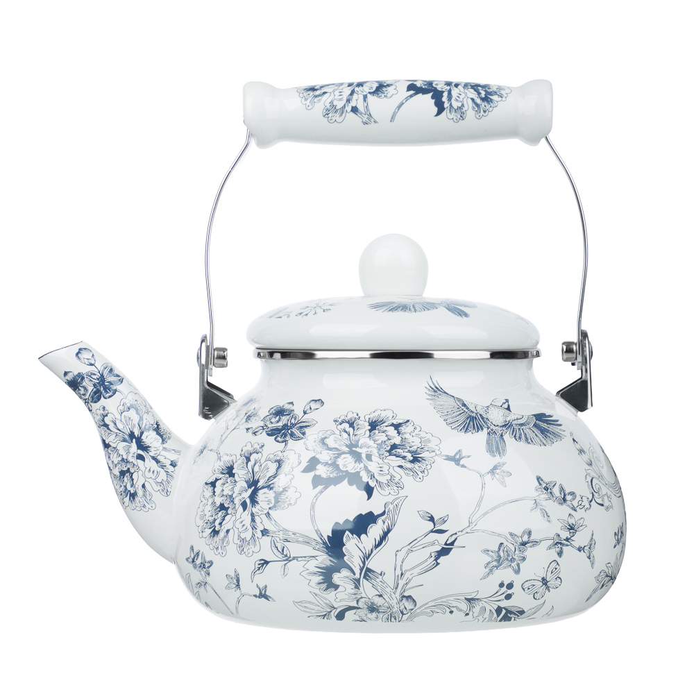 Чайник эмалированный тм VETTA Флорал, 2,5л, индукция, арт.№ 894-573