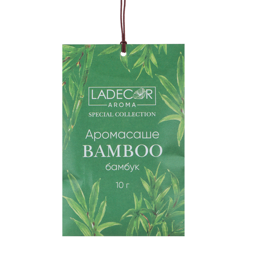 LADECOR Набор аромасаше 12 шт по 10 гр. (бамбук, хлопок, жасмин, лемонграсс, лаванда, манго), арт.№ 778-270