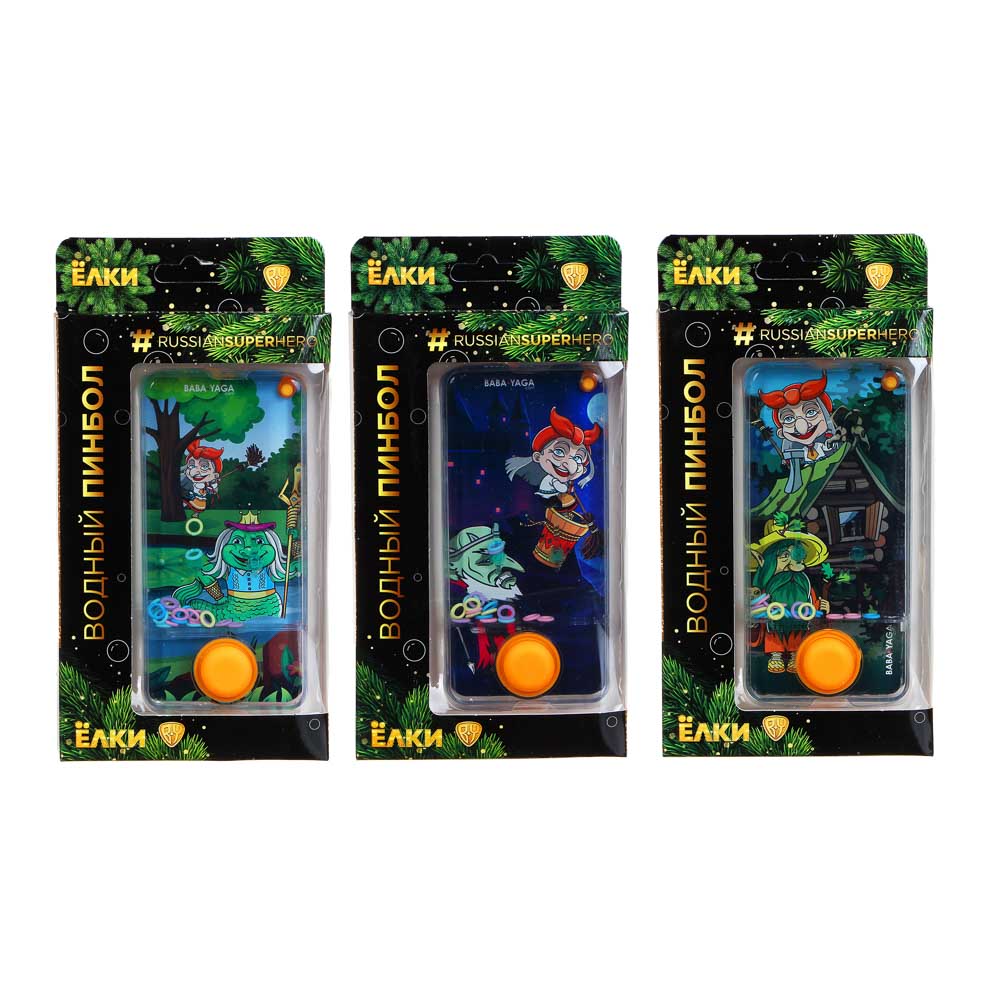 BY Ёлки Пинбол водный в виде смартфона, пластик, 13,5х6,5см, 3 дизайна, арт.№ 295-199