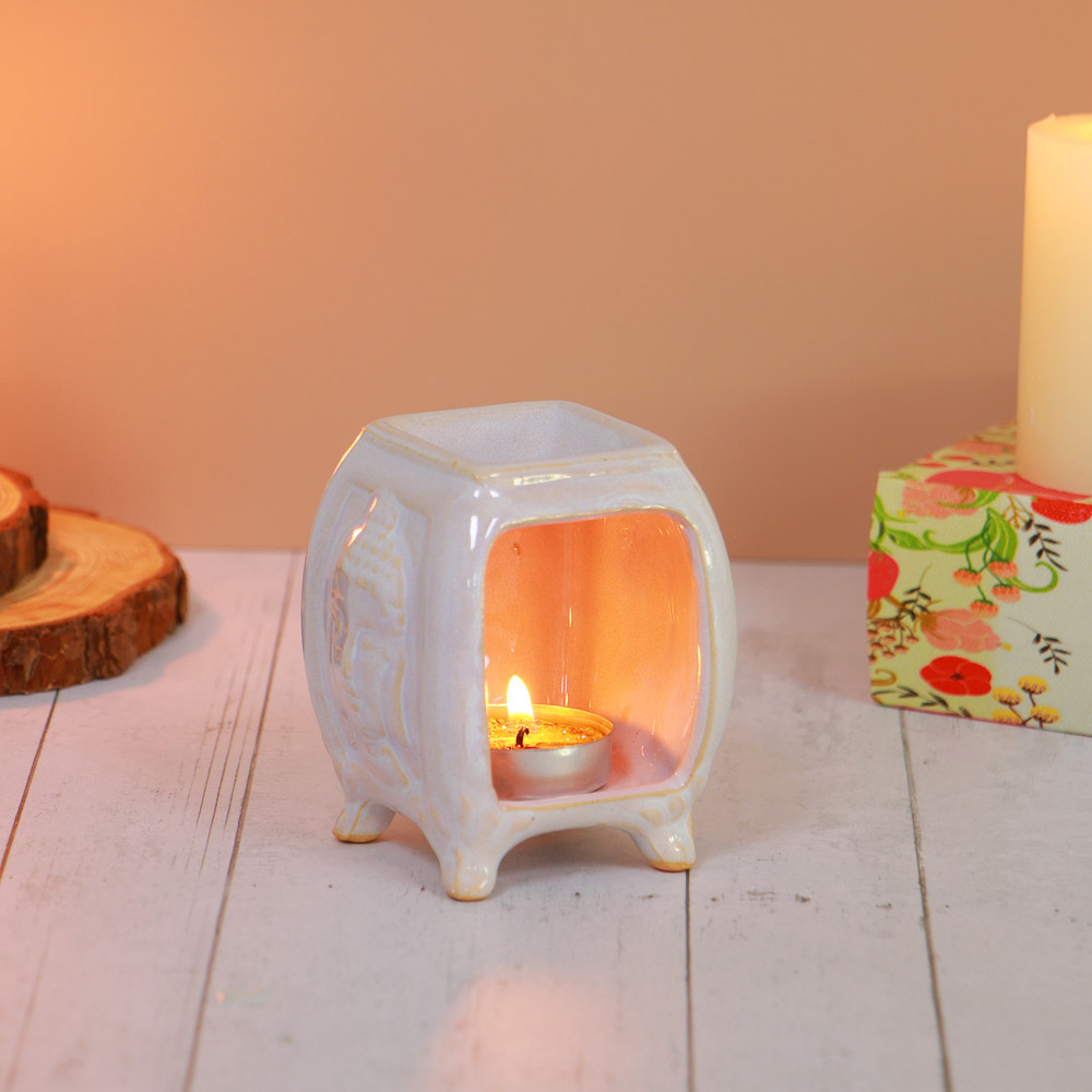 Аромалампа керамическая, 7x7x9 см, 2 цвета, арт.№ 471-020