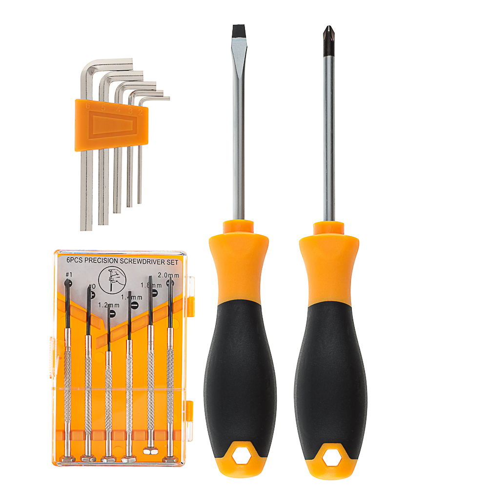 РОКОТ Набор 13 предметов: PH5,5х95мм+SL5,5х95мм, 5 шестигранников, 6 отверток для точных работ, арт.№ 736-257