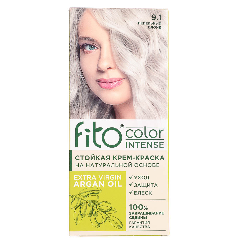 Краска для волос Fito color intense Пепельный блонд, 115мл, арт.№ 972-068