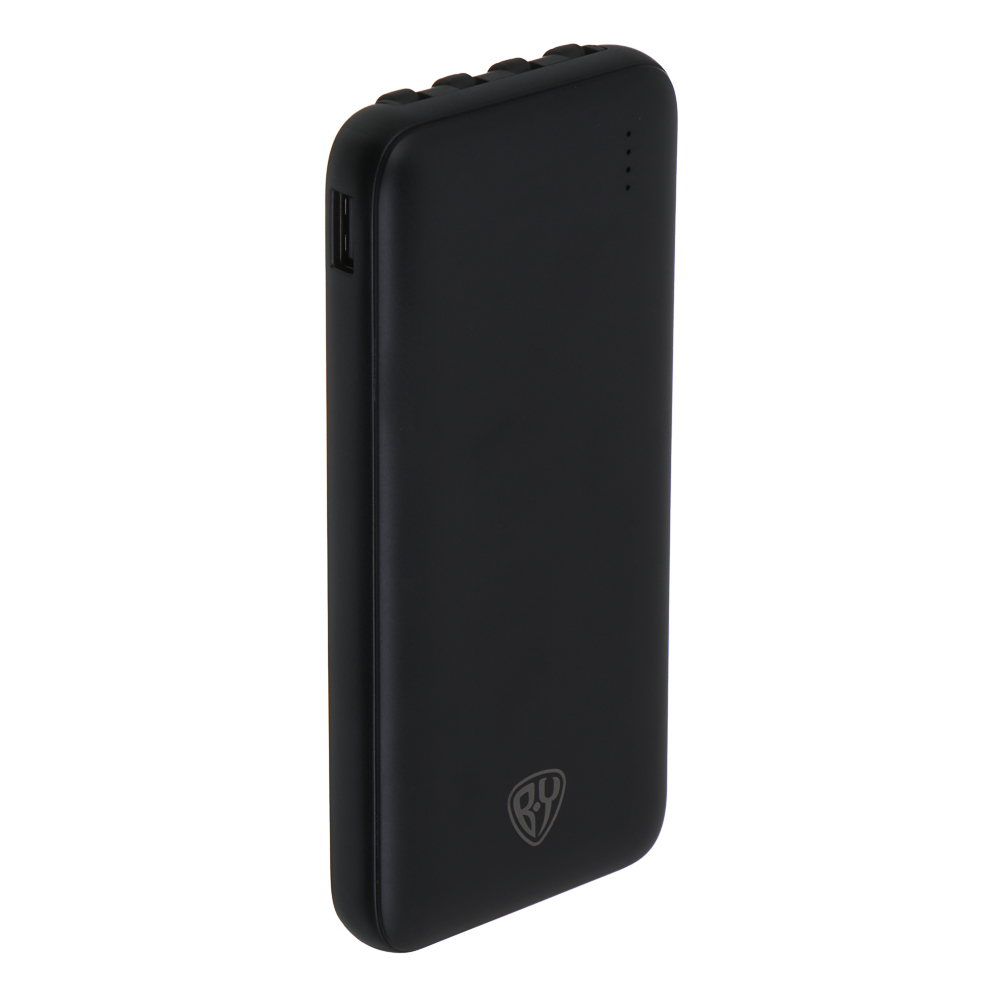 Аккумулятор мобильный BY 10000мАч, встроенные кабели, 10W, 2A, пластик, черный, арт.№ 031-166