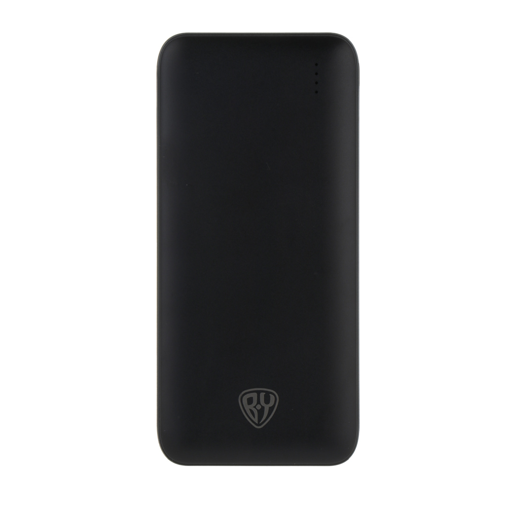 Аккумулятор мобильный BY 10000мАч, встроенные кабели, 10W, 2A, пластик, черный, арт.№ 031-166