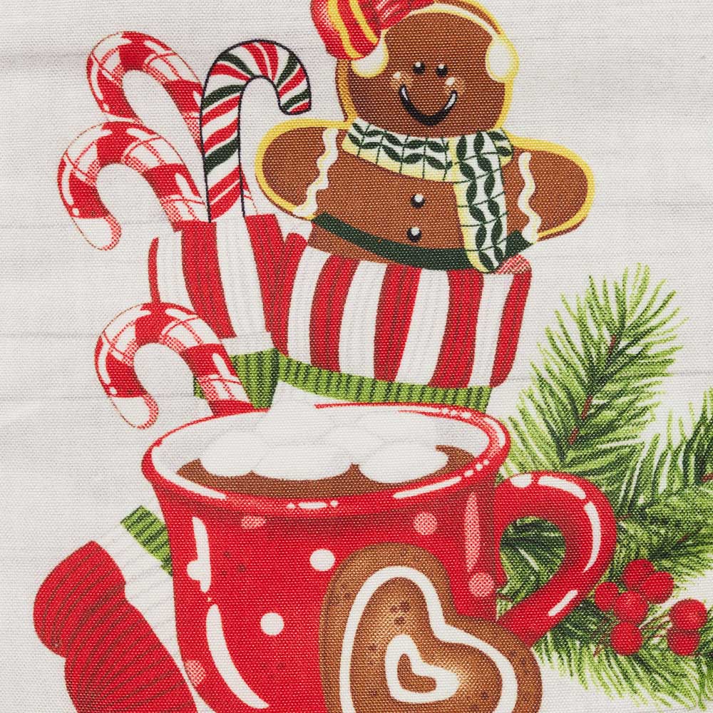 PROVANCE Имбирный пряник Прихватка-варежка, 100% полиэстер, 27см, арт.№ 492-184