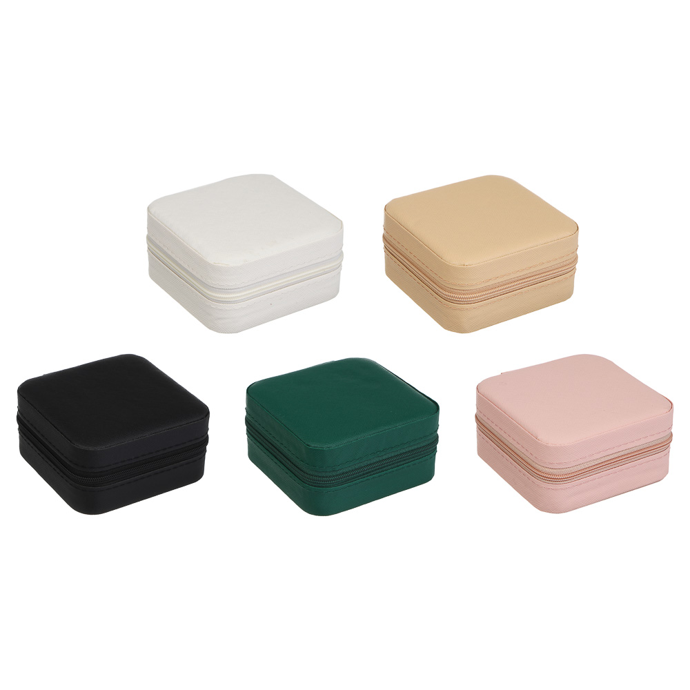 Шкатулка для украшений, 9,5x9,5x5 см, ПВХ, 5 цветов, арт.№ 504-958