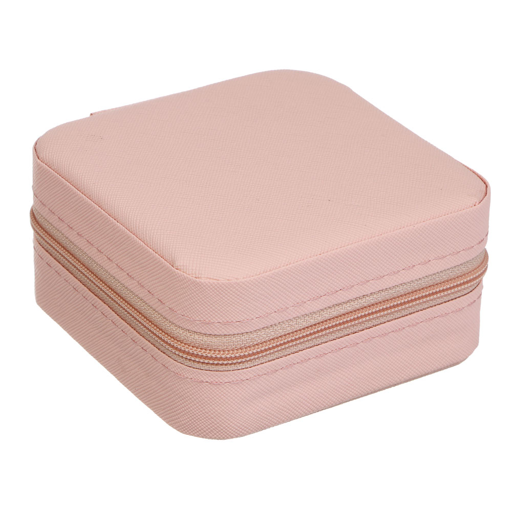 Шкатулка для украшений, 9,5x9,5x5 см, ПВХ, 5 цветов, арт.№ 504-958