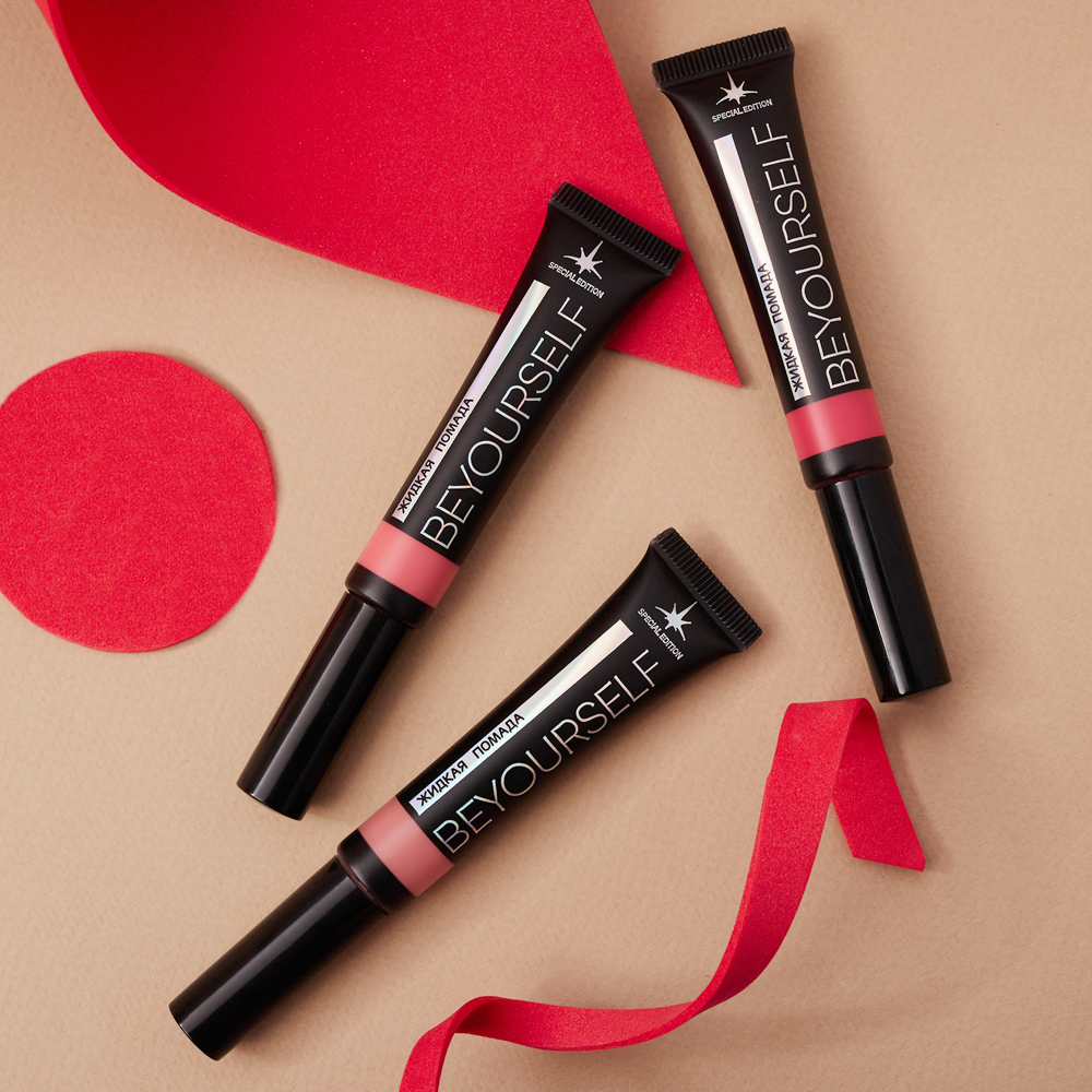 BY ЮНИLOOK Помада жидкая для губ, 12 мл, 3 тона, арт.№ 330-454