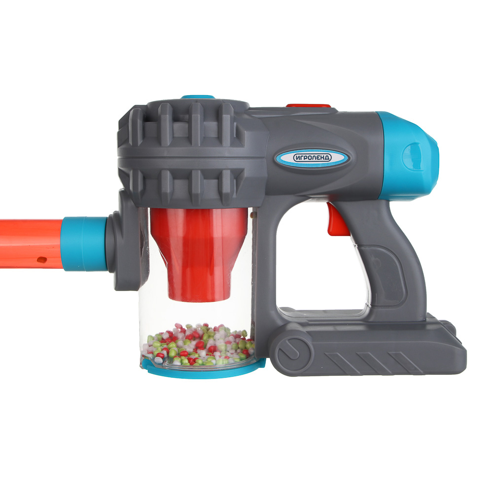 ИГРОЛЕНД Игровой набор бытовой техники "Пылесос", пластик, 3хАА, 19х8,5х32 см, арт.№ 294-232