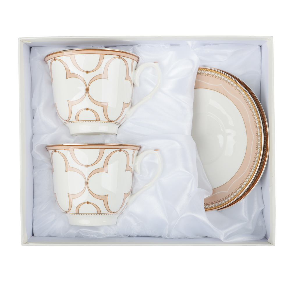 Набор чайный 4 пр., 225мл, MILLIMI, Ноэми, фарфор, арт.№ 802-566