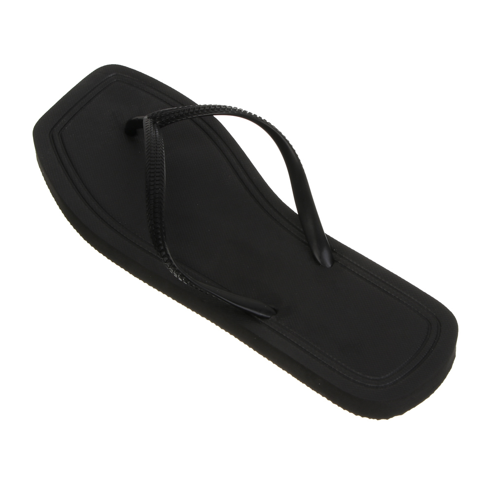 Сланцы пляжные, размер 42-43, ЭВА, черные, #1, арт.№ 299-322