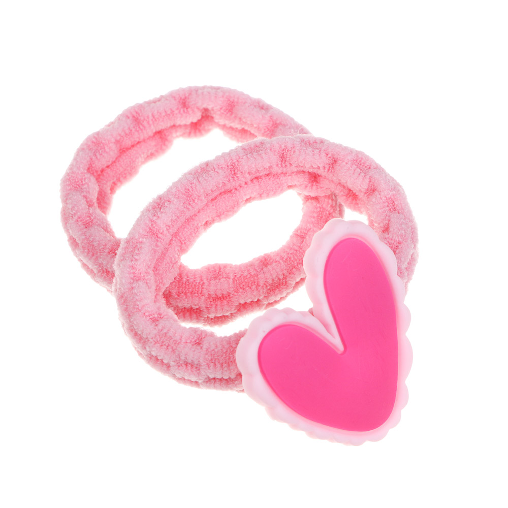 ЮНИLOOK Набор детских резинок для волос 2 шт и заколка 1 шт, d4см, 5см, металл, ПЭ, ТПР, 6 дизайнов, арт.№ 322-289