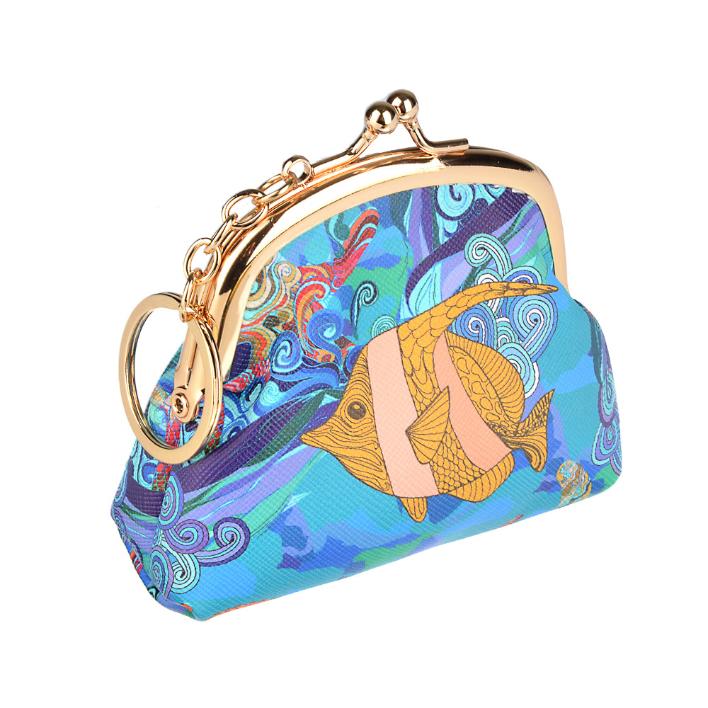 SEA Кошелек для мелочи, ПУ, сплав, 8,3х3,7х9см, арт.№ 300-001