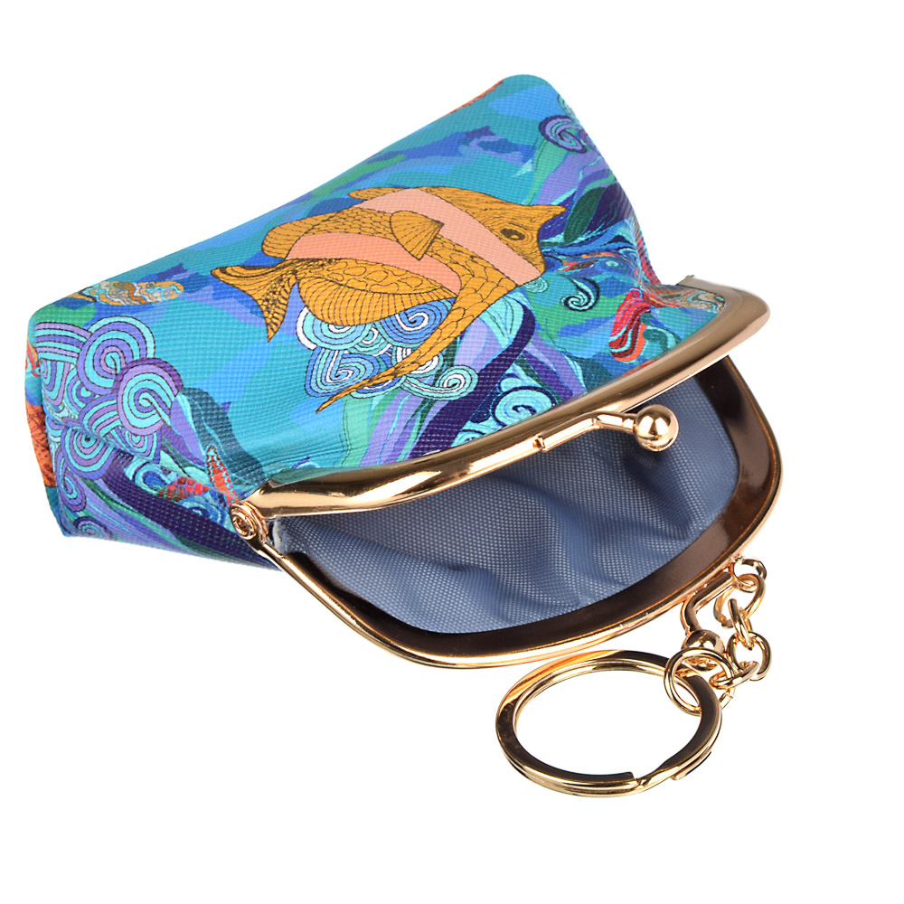 SEA Кошелек для мелочи, ПУ, сплав, 8,3х3,7х9см, арт.№ 300-001