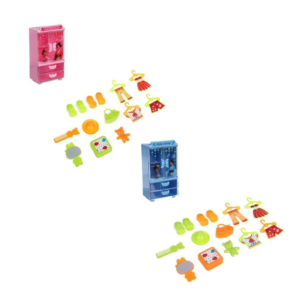 Мебель для кукол с гардеробом, PP, ABS, тм ИГРОЛЕНД, арт.№ 278-143