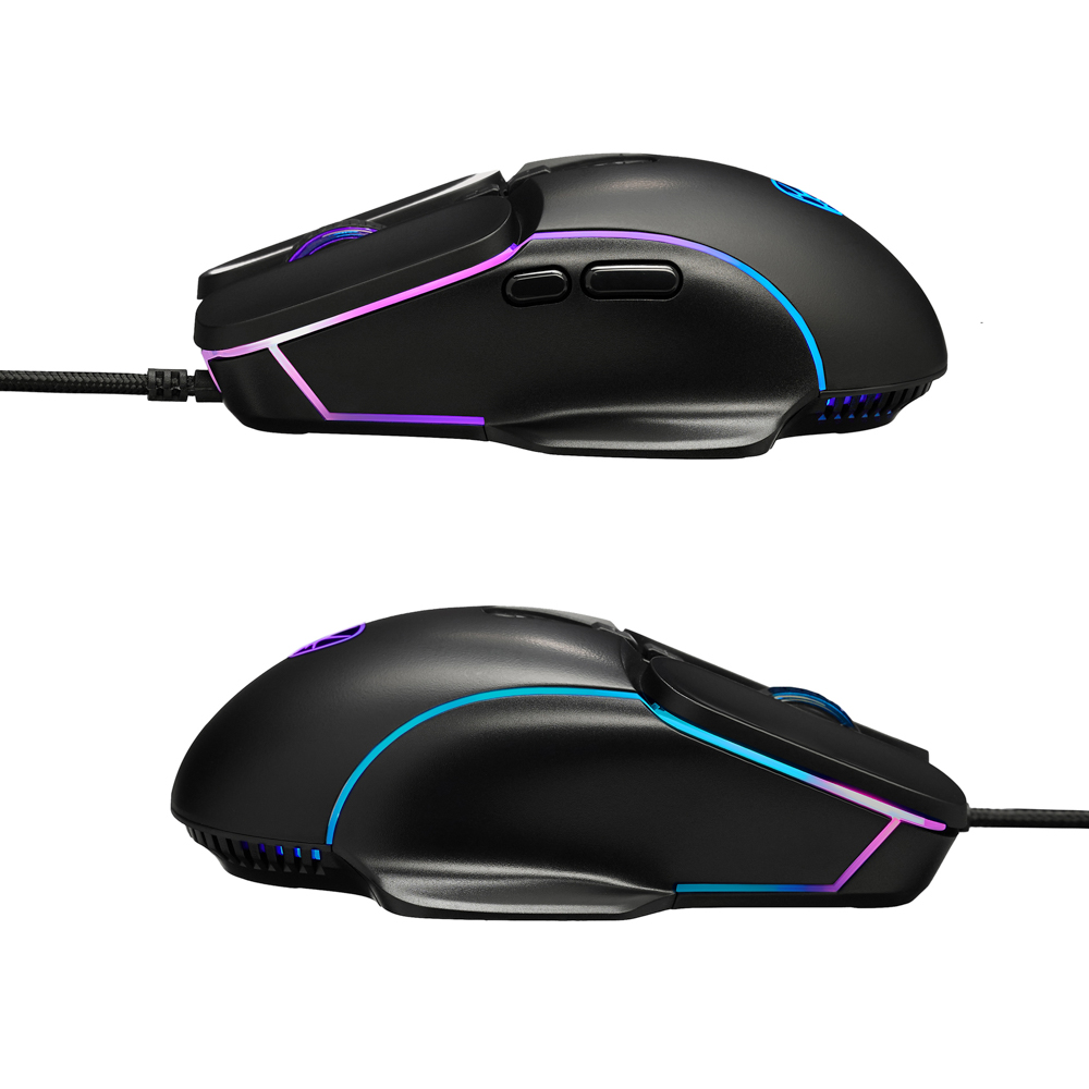 BY Игровая мышь проводная Mortar 7000dpi,7D,A725F,RGB,220см, арт.№ 405-053