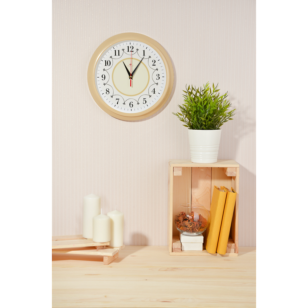 LADECOR CHRONO Часы настенные круглые, d30см, пластик, 3 дизайна, арт.№ 581-811