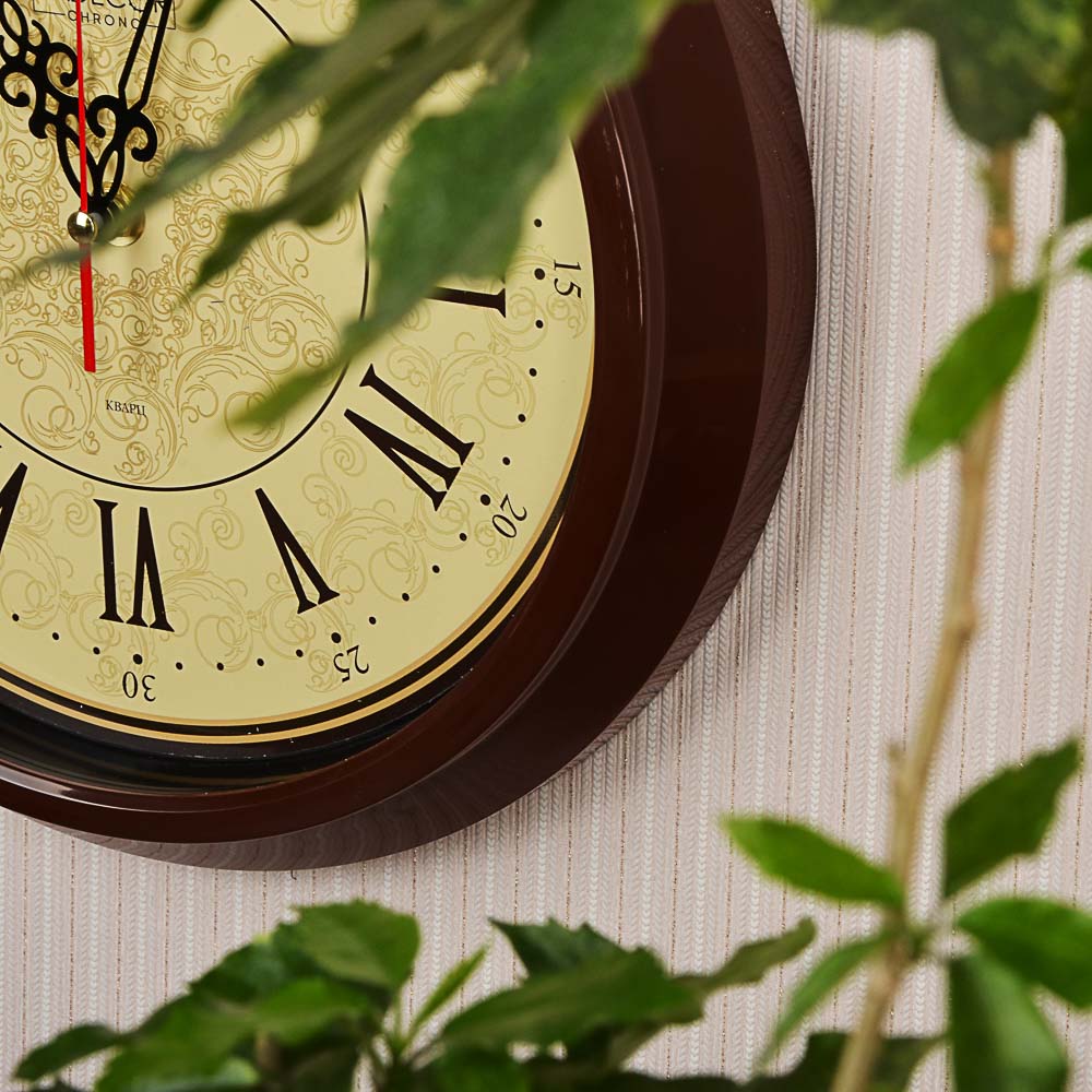 LADECOR CHRONO Часы настенные круглые, d30см, пластик, 3 дизайна, арт.№ 581-811