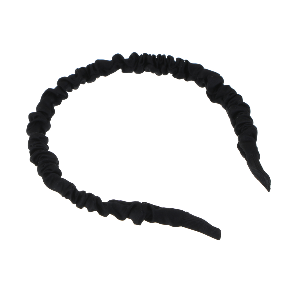 ЮНИLOOK Ободок для волос, 1см, ABS, полиэстер, 6 цветов, ACS-68, арт.№ 323-014