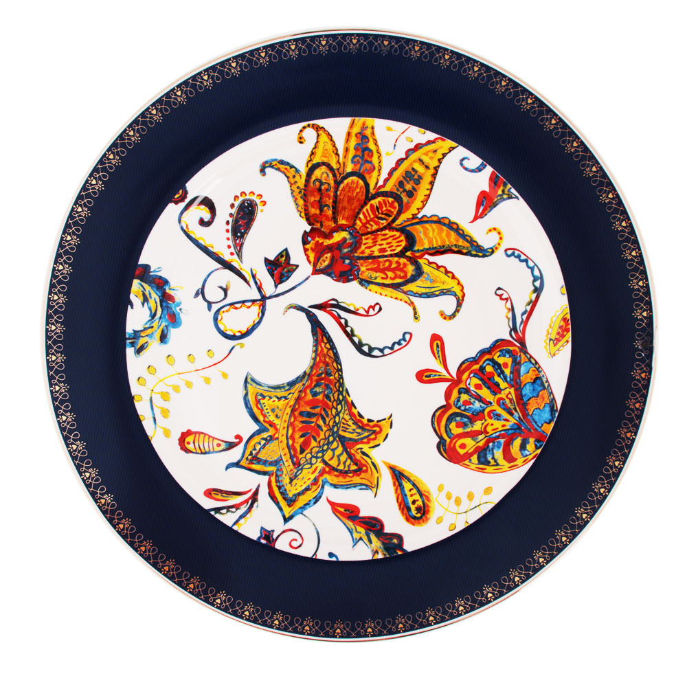 BY COLLECTION Флёр Блюдо круглое 30,5см, костяной фарфор, арт.№ 802-179