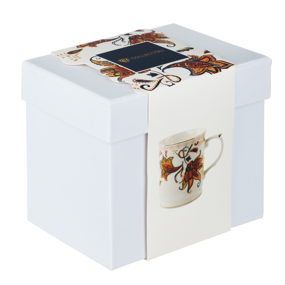 BY COLLECTION Флёр Кружка 400мл, костяной фарфор, арт.№ 802-181