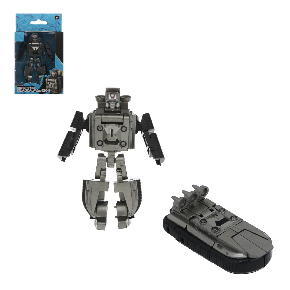 ИГРОЛЕНД Робот - трансформер военная техника "Ботобатальон", ABS, 12,5х16х5см, 6 дизайнов, арт.№ 296-109
