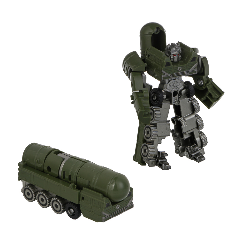 ИГРОЛЕНД Робот - трансформер военная техника "Ботобатальон", ABS, 12,5х16х5см, 6 дизайнов, арт.№ 296-109