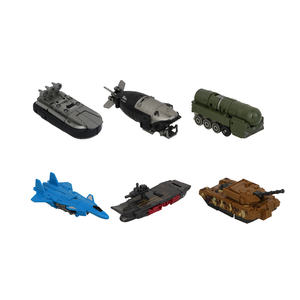 ИГРОЛЕНД Робот - трансформер военная техника "Ботобатальон", ABS, 12,5х16х5см, 6 дизайнов, арт.№ 296-109