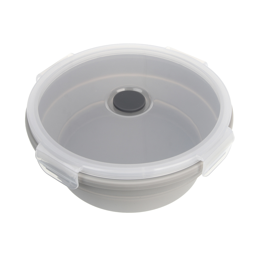 Миска складная туристическая тм BY Русские Супергерои, с крышкой, 750мл, силикон, арт.№ 123-009