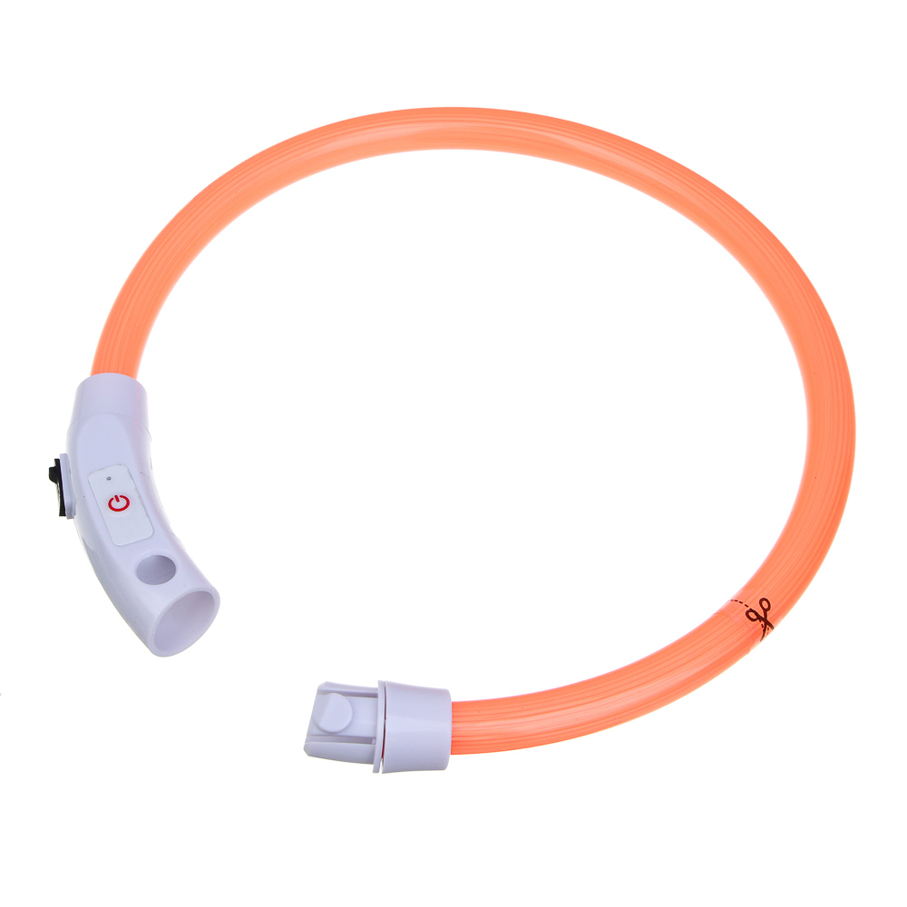 VETTA Ошейник светящийся с USB зарядкой, поливинилхлорид, ABS пластик, 52,5 см, арт.№ 273-457