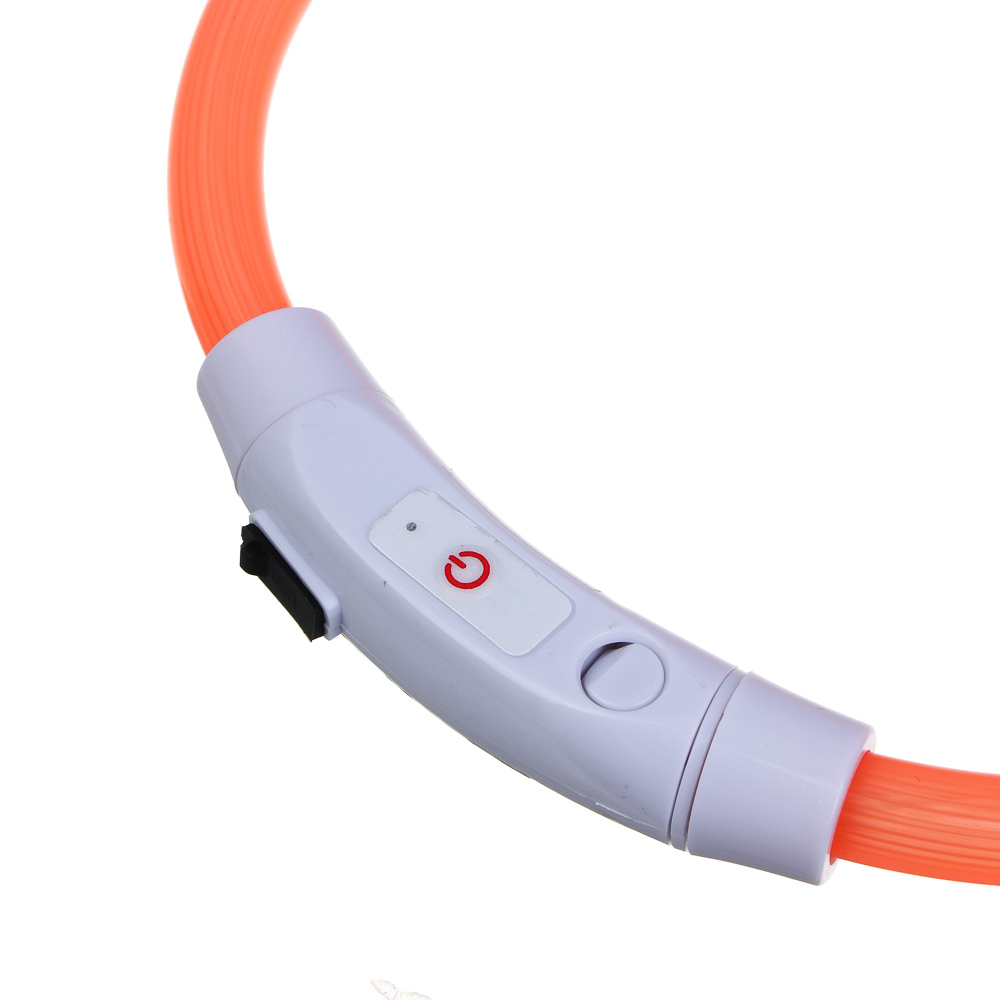 VETTA Ошейник светящийся с USB зарядкой, поливинилхлорид, ABS пластик, 52,5 см, арт.№ 273-457