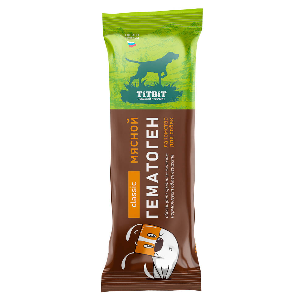 Лакомство для собак Titbit, гематоген мясной classic, 50 г, арт.№ 242-009