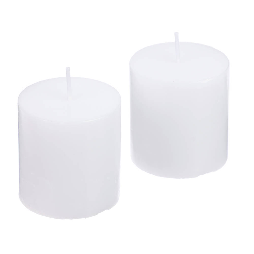 LADECOR Набор свечей, 2 шт, 5x5 см, парафин, 6 цветов, арт.№ 508-849