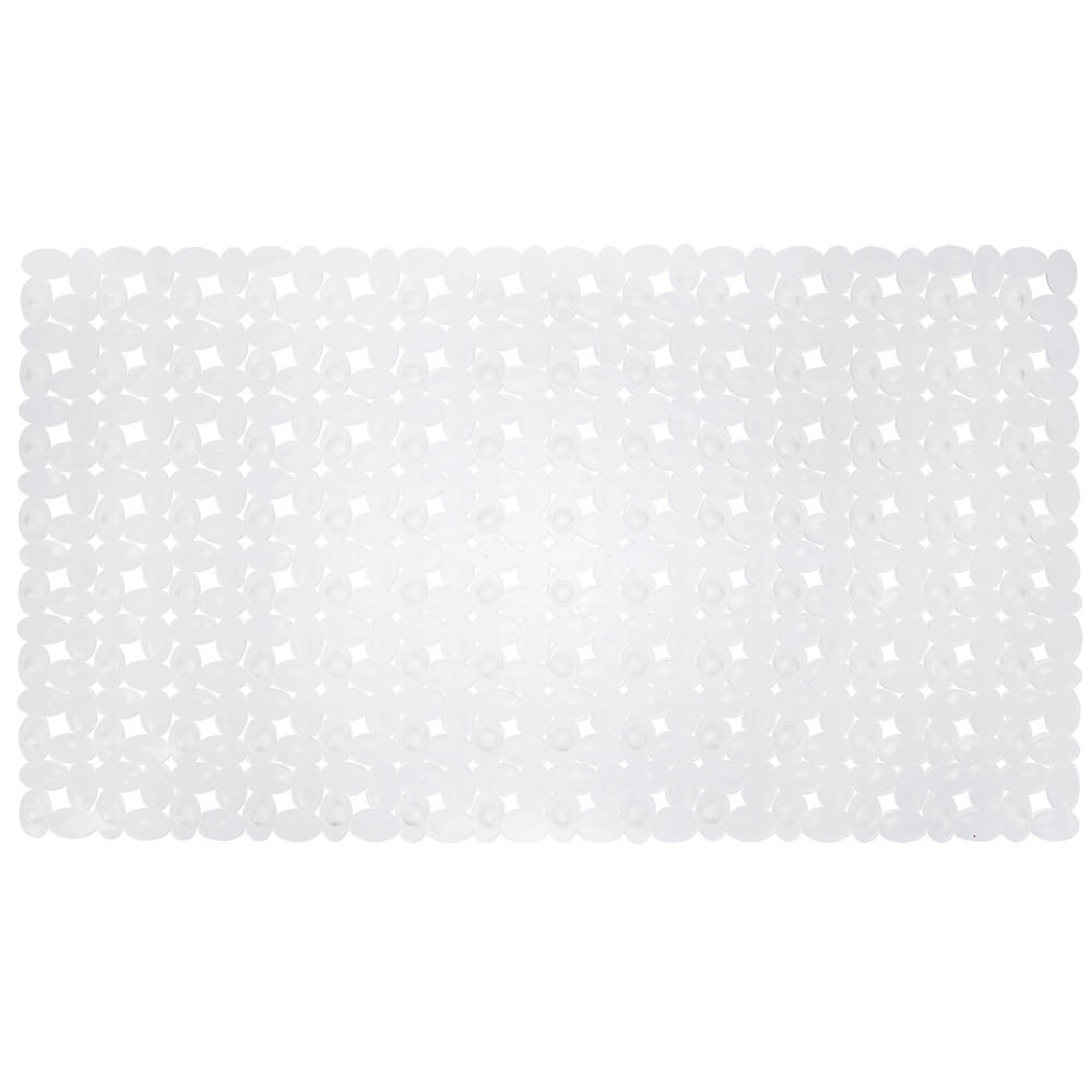 Коврик противоскользящий в ванную "Мозайка" 67см*38см, прозрачный, арт.№ 403-113