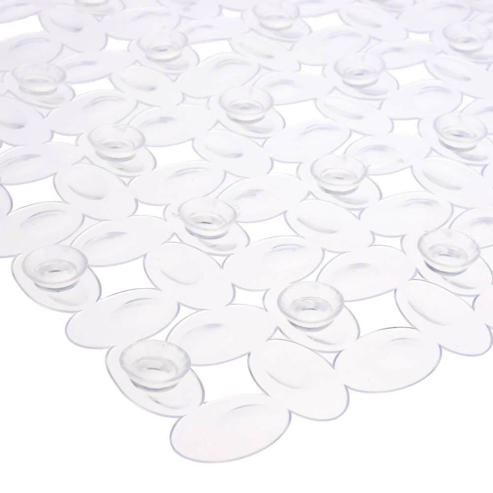 Коврик противоскользящий в ванную "Мозайка" 67см*38см, прозрачный, арт.№ 403-113